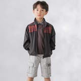 【お揃い】タフタ+チェック切り替えジップアップブルゾン(95~150cm) | BeBe Petits Pois Vert | 詳細画像7 