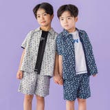 【お揃い】ボタニカル柄シャツ(95~150cm) | BeBe Petits Pois Vert | 詳細画像8 