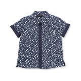 【お揃い】ボタニカル柄シャツ(95~150cm) | BeBe Petits Pois Vert | 詳細画像9 