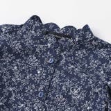 スカラップ襟ブロード花柄シャツ(110~150cm) | BeBe Petits Pois Vert | 詳細画像10 