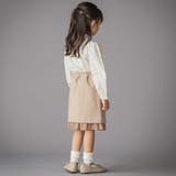 スカラップ襟ブロード花柄シャツ(110~150cm) | BeBe Petits Pois Vert | 詳細画像4 