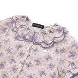 バラ柄スカラップ襟半袖ブラウス(95~150cm) | BeBe Petits Pois Vert | 詳細画像8 