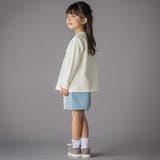 花ストレッチフロントプリーツAライントレーナー(95~160cm) | BeBe Petits Pois Vert | 詳細画像3 