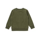 配色斜め切り替えエンボス加工トレーナー(95~150cm) | BeBe Petits Pois Vert | 詳細画像2 