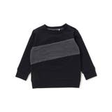 配色斜め切り替えエンボス加工トレーナー(95~150cm) | BeBe Petits Pois Vert | 詳細画像9 