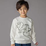 コード刺しゅうライオントレーナー(95~150cm) | BeBe Petits Pois Vert | 詳細画像1 