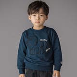 ネイビー | コード刺しゅうライオントレーナー(95~150cm) | BeBe Petits Pois Vert