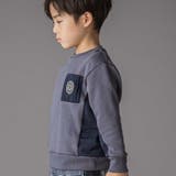 裏毛×タフタ切り替えトレーナー(95~160cm) | BeBe Petits Pois Vert | 詳細画像5 