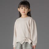 ベージュ | 裏毛リボンポイントトレーナー(95~150cm) | BeBe Petits Pois Vert