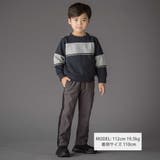 裏毛×鹿の子切り替えトレーナー(95~160cm) | BeBe Petits Pois Vert | 詳細画像2 