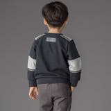 裏毛×鹿の子切り替えトレーナー(95~160cm) | BeBe Petits Pois Vert | 詳細画像4 