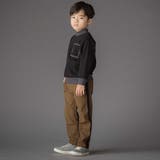 配色モックネックトレーナー(95~150cm) | BeBe Petits Pois Vert | 詳細画像3 