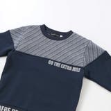 裏毛×斜めジャガード切り替えトレーナー(95~150cm) | BeBe Petits Pois Vert | 詳細画像11 