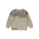 裏毛×斜めジャガード切り替えトレーナー(95~150cm) | BeBe Petits Pois Vert | 詳細画像6 