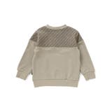 裏毛×斜めジャガード切り替えトレーナー(95~150cm) | BeBe Petits Pois Vert | 詳細画像7 