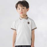 編立リブ鹿の子半袖ポロシャツ(95~150cm) | BeBe Petits Pois Vert | 詳細画像1 