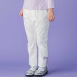 裾リボンスリット入りデニムパンツ(95~160cm) | BeBe Petits Pois Vert | 詳細画像1 