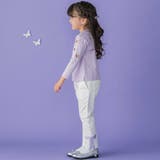 裾リボンスリット入りデニムパンツ(95~160cm) | BeBe Petits Pois Vert | 詳細画像3 