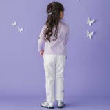 裾リボンスリット入りデニムパンツ(95~160cm) | BeBe Petits Pois Vert | 詳細画像4 