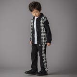 【お揃い】アーガイル+裏毛切り替えパンツ(95~160cm) | BeBe Petits Pois Vert | 詳細画像3 