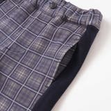 【お揃い】チェック柄裏毛配色切り替えロングパンツ(95~160cm) | BeBe Petits Pois Vert | 詳細画像11