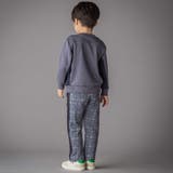 【お揃い】チェック柄裏毛配色切り替えロングパンツ(95~160cm) | BeBe Petits Pois Vert | 詳細画像5