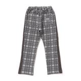 【お揃い】チェック柄裏毛配色切り替えロングパンツ(95~160cm) | BeBe Petits Pois Vert | 詳細画像7