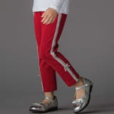 レッド | 【お揃い】サイドリボンレースリブレギンス(95~150cm) | BeBe Petits Pois Vert