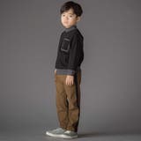 サイドテープ起毛ニットロングパンツ(95~150cm) | BeBe Petits Pois Vert | 詳細画像4 