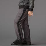 グレー | サイドテープ起毛ニットロングパンツ(95~150cm) | BeBe Petits Pois Vert