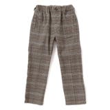 ブラウン系 | グレンチェック起毛ストレートパンツ(95~150cm) | BeBe Petits Pois Vert