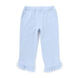 ブルー | 裾フリルカットソー7分丈パンツ(95~150cm) | BeBe Petits Pois Vert