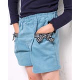 コールテン リボン付き ショートパンツ(95~150cm) | BeBe Petits Pois Vert | 詳細画像1