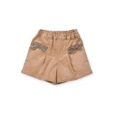 ベージュ | コールテン リボン付き ショートパンツ(95~150cm) | BeBe Petits Pois Vert