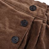 コーデュロイ ラップスカート 風 ショートパンツ (95~150cm) | BeBe Petits Pois Vert | 詳細画像9 