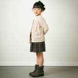 【お揃い】チェック柄リボンキュロットパンツ(95~150cm) | BeBe Petits Pois Vert | 詳細画像3