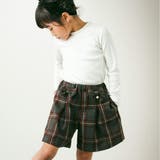 【お揃い】チェック柄リボンキュロットパンツ(95~150cm) | BeBe Petits Pois Vert | 詳細画像5