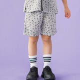 グレー系 | 【お揃い】ボタニカル柄クライムハーフパンツ(95~150cm) | BeBe Petits Pois Vert