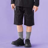 ブラック系 | タイダイハーフパンツ(95~150cm) | BeBe Petits Pois Vert