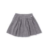ブラック系 | ツイード風ランダムタックキュロットパンツ(95~150cm) | BeBe Petits Pois Vert
