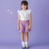 裾ダブルウエストバンドキュロットパンツ(95~160cm) | BeBe Petits Pois Vert | 詳細画像4