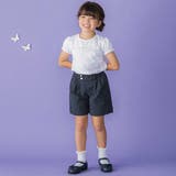裾ダブルウエストバンドキュロットパンツ(95~160cm) | BeBe Petits Pois Vert | 詳細画像6