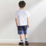 斜めカットソー布帛切り替え5分丈パンツ(95~160cm) | BeBe Petits Pois Vert | 詳細画像3