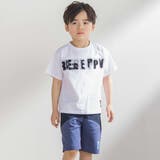 斜めカットソー布帛切り替え5分丈パンツ(95~160cm) | BeBe Petits Pois Vert | 詳細画像4