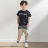 斜めカットソー布帛切り替え5分丈パンツ(95~160cm) | BeBe Petits Pois Vert | 詳細画像5
