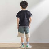 斜めカットソー布帛切り替え5分丈パンツ(95~160cm) | BeBe Petits Pois Vert | 詳細画像6