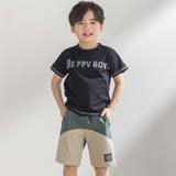 斜めカットソー布帛切り替え5分丈パンツ(95~160cm) | BeBe Petits Pois Vert | 詳細画像7