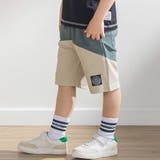 斜めカットソー布帛切り替え5分丈パンツ(95~160cm) | BeBe Petits Pois Vert | 詳細画像8