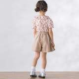 サイドタックキュロットパンツ(100~150cm) | BeBe Petits Pois Vert | 詳細画像4 