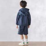 【お揃い】タフタ+チェック切り替えハーフパンツ(95~150cm) | BeBe Petits Pois Vert | 詳細画像4 